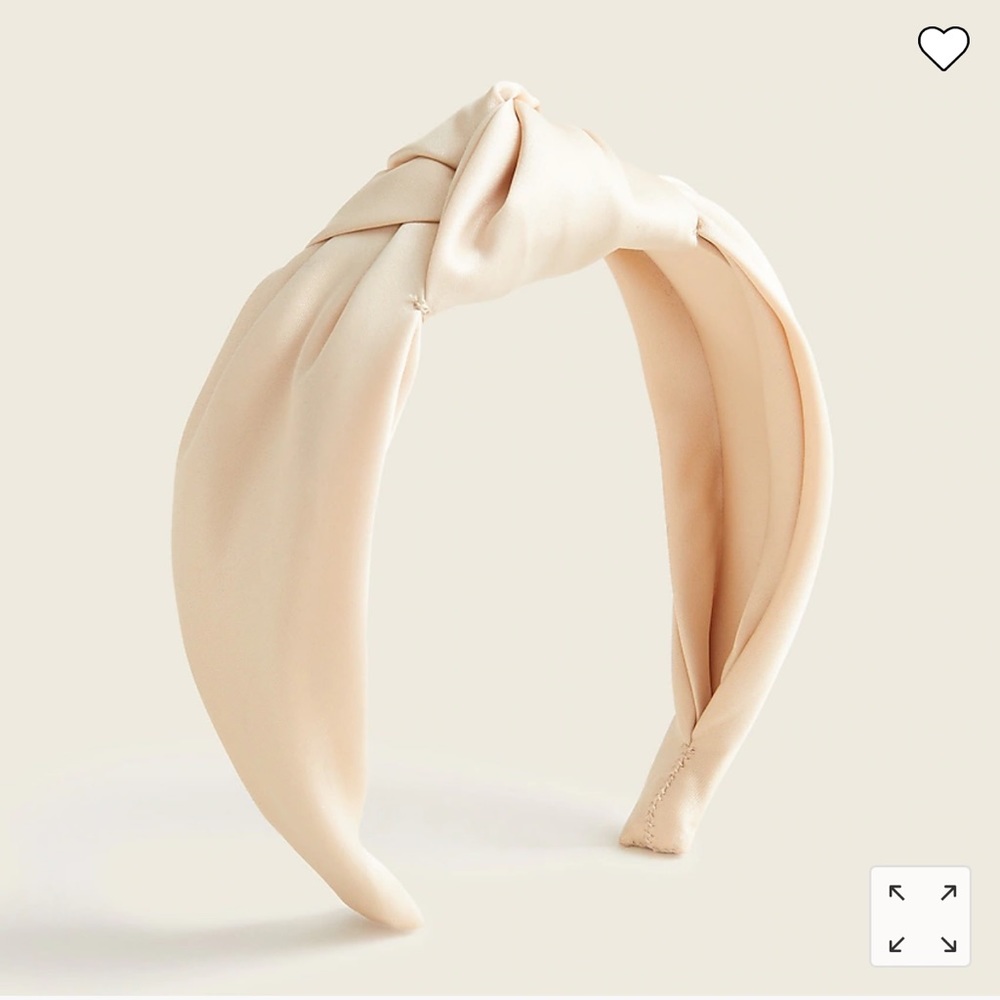 J. Crew satin large knot headband